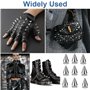 Zwenjuan Rivet cône Clous,100 Pièces Rivet Cône Cuir Rivets Punk en Métal Rivets à Vis,pour Vêtements Chaussures Sacs Chaussures
