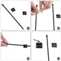 Viaky Lot de 120 attaches de câble carrées auto-adhésives de 20 cm, sangles réglables pour organiser la maison, le bureau et la