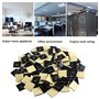 Viaky Lot de 120 attaches de câble carrées auto-adhésives de 20 cm, sangles réglables pour organiser la maison, le bureau et la