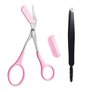 2PCS Ciseaux Sourcils et de Brosse