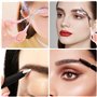2PCS Ciseaux Sourcils et de Brosse, Ciseaux pour Tailler les Sourcils Pince à Epiler Ciseaux à Sourcils avec Peigne Rasoir à Sou