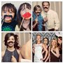 ATBUSS Lot de 58 accessoires amusants pour cabine photo de mariage - Moustache - Accessoires amusants pour anniversaire, mariage