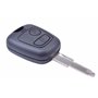 ANGOFIZ Coque Clé Télécommande Compatible avec Peugeot 106 107 206 206CC 206 Break SW 207 306 406 +Lame Vierge NE73 + 2 Boutons 