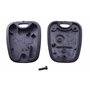 ANGOFIZ Coque Clé Télécommande Compatible avec Peugeot 106 107 206 206CC 206 Break SW 207 306 406 +Lame Vierge NE73 + 2 Boutons 