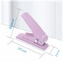 GELRHONR Perforatrice, perforatrice à papier à un trou, perforatrice à main à faible force à un trou (trous de 1/4"), pour papie