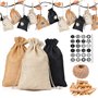 KATELUO 24 Calendrier de l'Avent-Sac en Tissu