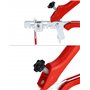 QWORK Pince Sol Localisateur Carrelage, localisateur de carrelage, Installation Outils Pour Entretoises Mur Sol, Rouge