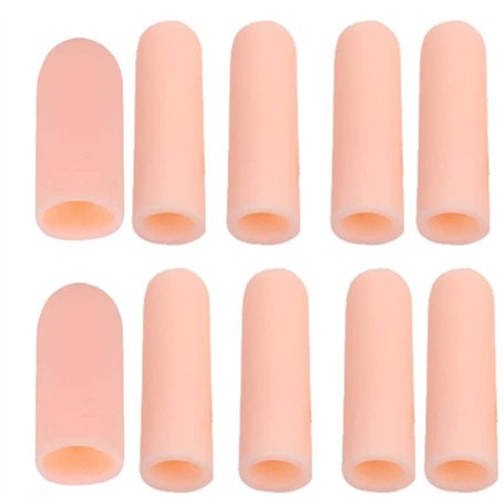 10PCS Gel Finger cot doigtier Protecteur de Doigt Support Couvre-Doigts en Silicone Contre Les Ampoules Idéal pour protéger Les