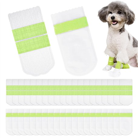 DHSBGWSX 20 Bottes Imperméables pour Chien À Double Sangle