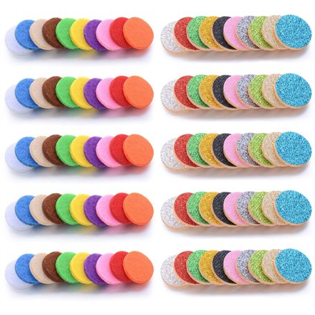 Lot de 100 feuilles de feutre colorées et dispersées pour diffuseur