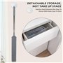 VFANDV Plumeau Télescopique, Brosse à Poussière de Chevet avec Poignée en Acier Inoxydable, Poussiere Plumeau Lavable Microfibre