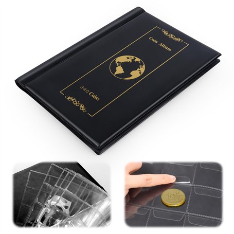 VFANDV Album de Collection de Pièces de Monnaie