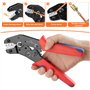 VFANDV 0.5-2.5 mm² Kit Pince a Sertir Cosse Electrique, Pince à Sertir les Cosses de Fils with 300pcs 3 Tailles Connecteur Elect