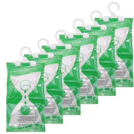 Somune Lot de 6 déshumidificateurs à suspendre pour armoire anti-moisissure et anti-moisissure