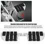 EBTOOLS pour repose pied 1 paire de pédales de moto en aluminium, repose-pieds en caoutchouc Repose-pieds larges Repose-pieds de