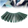 15 PCS 4/6/8/21/23mm Épaisseur Vert Sculpture Cire Morceau