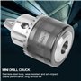 3-16mm Mandrin de Perçage avec Clé de Mandrin pour Perceuse Électrique B16/B18 /1/2-20UNF pour Tours et Perceuses à Colonne (3-1