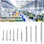 10Pcs Mini Tarauds à Fileter M1 M1.2 M1.4 M1.6 M1.7 M1.8 M2 M2.5 M3 M3.5 M1 à M3.5 de Filetage de Main de Machine en Acier à Gra