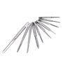 10Pcs Mini Tarauds à Fileter M1 M1.2 M1.4 M1.6 M1.7 M1.8 M2 M2.5 M3 M3.5 M1 à M3.5 de Filetage de Main de Machine en Acier à Gra