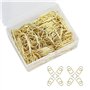 Lot de 140 mini trombones en forme de cœur pour bureau