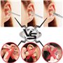 Nettoyeur D'oreille, 6 Pcs Cuillère à Oreille en Acier Inoxydable, Kit de Nettoyeur D'oreilles, Curette Oreille Kit, Ear Wax Cle