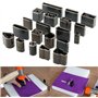DIY Leather Craft punch 39 formes trou creux cutter outils en plastique