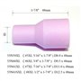 RIVERWELD Corps de Collet Diffuseur de Gaz TIG Jumbo Grand Diamètre Buses en Alumine Coupes en Céramique 45V 13N 796F 53N série 