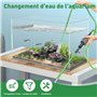 GuKKK Aspirateur Aquarium, Aquarium Changer l'eau, Kit de Nettoyage pour Gravier d'aquarium, Filtre de Sable de Nettoyage d'aqua