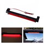 Qiilu Troisième feu stop auto,Troisième feu de freinage Universel 32 LED Rouge Haute Voiture Troisième arrêt de Frein feu Stop V