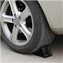 2 pièces Cales de Roue Voiture, Cale de Roue en Plastique avec Poignée Bloc Anti-dérapant Pneu Butée d'alignement de Roue Arrêt 