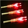Deeabo Encoches de Flèche Lumineuses 3 Pièces Chasse Tir Ajustement Arbre de Flèche de 6 2 Mm Arc Éclairé LED Queue de Lencoche 