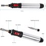 VIFERR 4 en 1 Fer à Souder au Gaz, Kit de Fer à Souder Sans Fil Stylo à Souder au Chalumeau à Saz Butane Outil de Torches de Sou