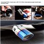 Broco Sortie Echappement Voiture Tuyau D'échappement de Voiture, Chrome Bleu Acier inoxydable voiture universel droite tuyau d'é