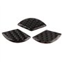 KSTE 3pcs Volant de Voiture Décor Logo Autocollant en Fibre de Carbone for Classe C W204 2005-2012