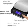 Balance De Cuisine Lavable IP67 Etanche, Balance de Cuisine Rechargeable USB 5Kg, 0,1g/0,01 Oz et Grammes de Précision pour la P