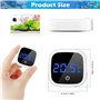 Thermomètre Aquarium Thermometre Aquarium Eau Douce Mini Thermomètre D'Aquarium Eau de Mer LED Capteur de Température Haute Préc