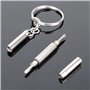 Petit tournevis à deux bouts de poche pour vos lunettes de vue ou de soleil en porte clefs,2pcs.
