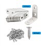 Equerre Metal, Equerre , 20 Pcs Équerre de Fixation 90 Degrés à Angle Droit, 40mmx40mm Equerre Angle Équerre de Coin en Acier In