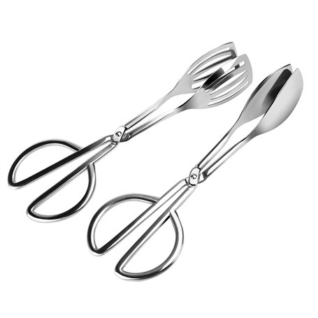 Oumuik Lot de 2 pinces de service en acier inoxydable