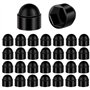 Cache-écrous M5 pour clé de 8 Anthracite 30 pcs capuchons de protection pour vis Cache-vis noir en plastique