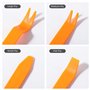Diboniur Outil Demontage Garniture Voiture, Lot de 4 Outils Plastique Dur pour Voiture Radio Audio Garniture Intérieure Dash Tab
