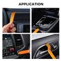 Diboniur Outil Demontage Garniture Voiture, Lot de 4 Outils Plastique Dur pour Voiture Radio Audio Garniture Intérieure Dash Tab