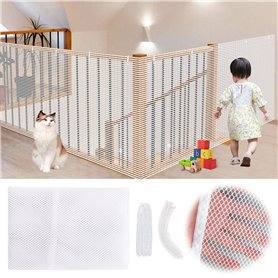Filet de Sécurité pour Enfants Et Animaux Domestiques,Filet De Protection Anti-Chute pour Escaliers Et Balcons,4.5m x 0.9m Robus Filet de Sécurité pour Enfants Et Animaux Domestiques