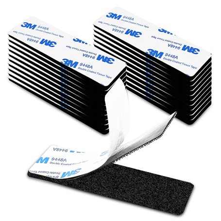 Fousenuk 20 Paires Scratch Autocollant Double Face Extra Fort