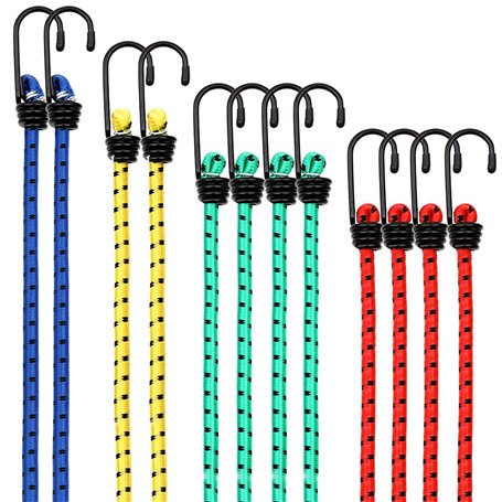 Avesteir Lot de 12 Pièces Tendeurs Elastique avec Crochets