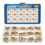 BOJACK 15 valeurs 600 pièces haute qualité en céramique condensateurs Kit d'assortiment de Capacité de 10 pf à 100 nF Emballer d
