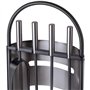 Amagabeli 4 Pièces Outils De Cheminée Set Argent Fer Forgé Outils De Cheminée Fer Porte-Bûches Stand Pinces À Feu Pelle Pinceau 