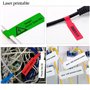 Étiquettes de Câble,Etiquette cable Auto-adhésif Autocollant,Étiquette de Cables A4,Étiquettes à code-couleur,Type P,Étanche Rés