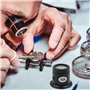 4 Pièces Loupe de Réparation de Montre,Loupes de Bijoutier,loupes d'horloger différentes puissances,réparation loupe Kits,Loupe 