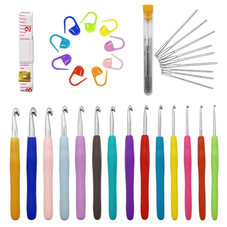 Lot de 14 crochets de taille complète pour débutants